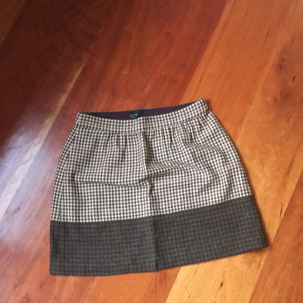 J.Crew Houndstooth skirt